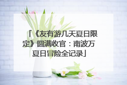 《友有游几天夏日限定》圆满收官：南波万夏日冒险全记录