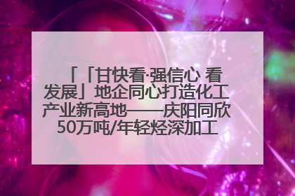 「甘快看·强信心 看发展」地企同心打造化工产业新高地——庆阳同欣50万吨/年轻烃深加工项目建设见闻