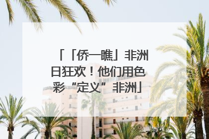 「侨一瞧」非洲日狂欢！他们用色彩“定义”非洲