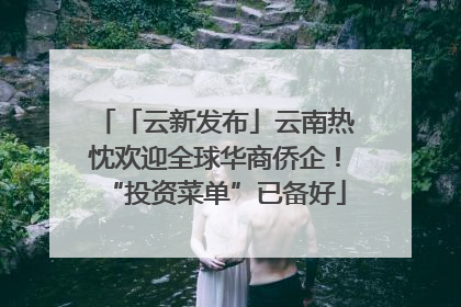 「云新发布」云南热忱欢迎全球华商侨企！“投资菜单”已备好