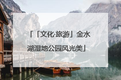 「文化·旅游」金水湖湿地公园风光美