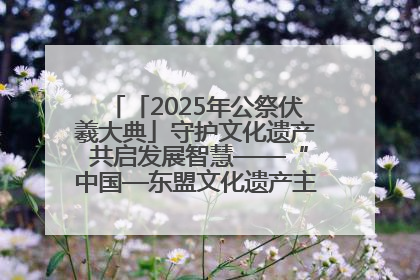 「2025年公祭伏羲大典」守护文化遗产 共启发展智慧——“中国—东盟文化遗产主题对话”侧记