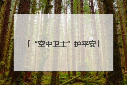 “空中卫士”护平安