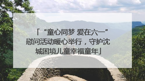 “童心同梦 爱在六一”慰问活动暖心举行，守护沈城困境儿童幸福童年