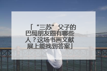 “三苏”父子的巴蜀朋友圈有哪些人？这场书画文献展上能找到答案