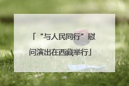 “与人民同行”慰问演出在西藏举行