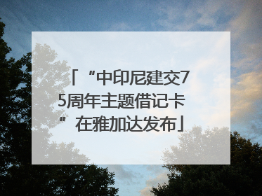 “中印尼建交75周年主题借记卡”在雅加达发布
