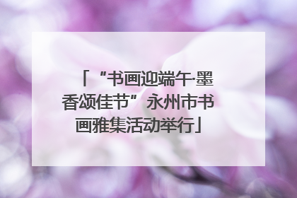 “书画迎端午·墨香颂佳节”永州市书画雅集活动举行