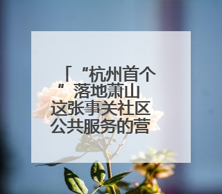 “杭州首个”落地萧山 这张事关社区公共服务的营业执照有何利好？