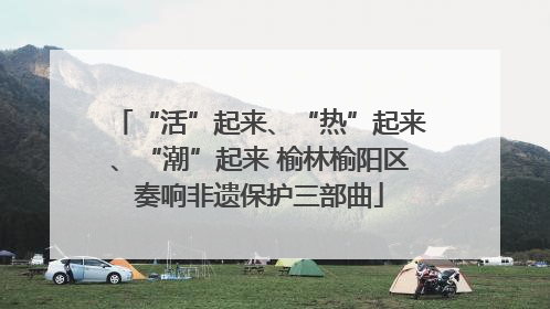“活”起来、“热”起来、“潮”起来 榆林榆阳区奏响非遗保护三部曲