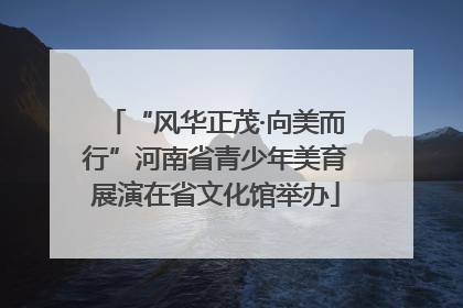“风华正茂·向美而行”河南省青少年美育展演在省文化馆举办