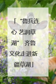 “鲁兵连心 艺润草湖” 齐鲁文化走进新疆草湖