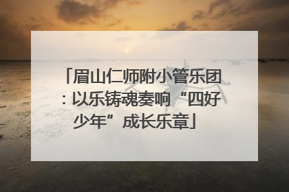 眉山仁师附小管乐团：以乐铸魂奏响“四好少年”成长乐章