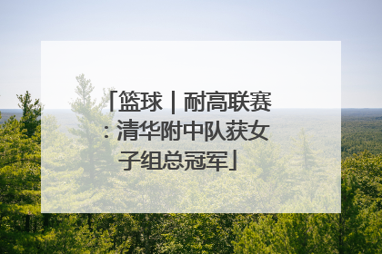 篮球｜耐高联赛：清华附中队获女子组总冠军