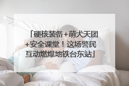硬核装备+萌犬天团+安全课堂！这场警民互动燃爆地铁台东站