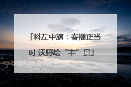 科左中旗：春播正当时 沃野绘“丰”景