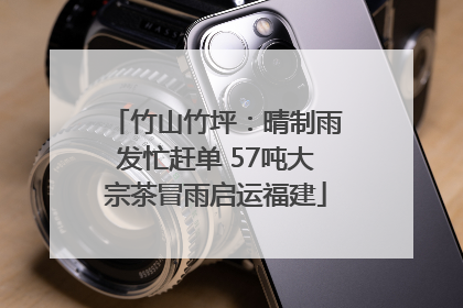 竹山竹坪：晴制雨发忙赶单 57吨大宗茶冒雨启运福建
