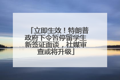 立即生效！特朗普政府下令暂停留学生新签证面谈，社媒审查或将升级
