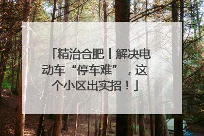 精治合肥丨解决电动车“停车难”，这个小区出实招！