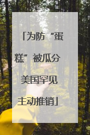 为防“蛋糕”被瓜分 美国罕见主动推销