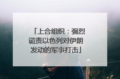 上合组织：强烈谴责以色列对伊朗发动的军事打击