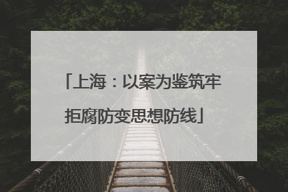 上海：以案为鉴筑牢拒腐防变思想防线