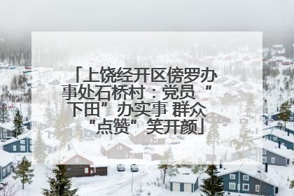 上饶经开区傍罗办事处石桥村：党员“下田”办实事 群众“点赞”笑开颜
