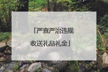 严查严治违规收送礼品礼金