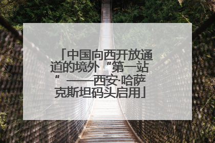 中国向西开放通道的境外“第一站”——西安·哈萨克斯坦码头启用