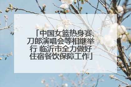 中国女篮热身赛、刀郎演唱会等相继举行 临沂市全力做好住宿餐饮保障工作