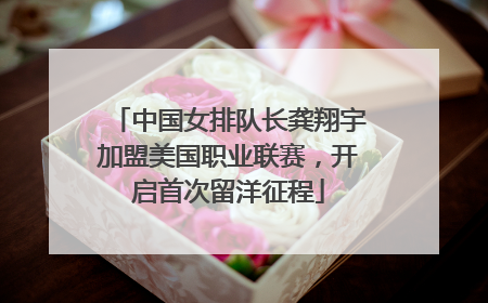 中国女排队长龚翔宇加盟美国职业联赛，开启首次留洋征程