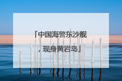 中国海警东沙舰，现身黄岩岛
