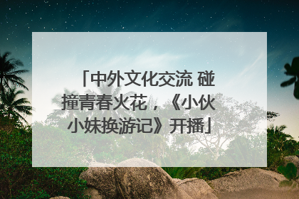 中外文化交流 碰撞青春火花，《小伙小妹换游记》开播