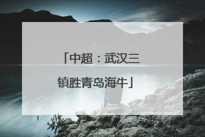 中超：武汉三镇胜青岛海牛