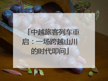 中越旅客列车重启：一场跨越山川的时代叩问