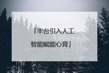 丰台引入人工智能赋能心育