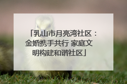 乳山市月亮湾社区：金婚携手共行 家庭文明构建和谐社区