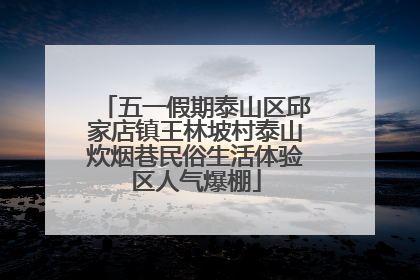 五一假期泰山区邱家店镇王林坡村泰山炊烟巷民俗生活体验区人气爆棚