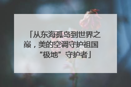 从东海孤岛到世界之巅，美的空调守护祖国“极地”守护者