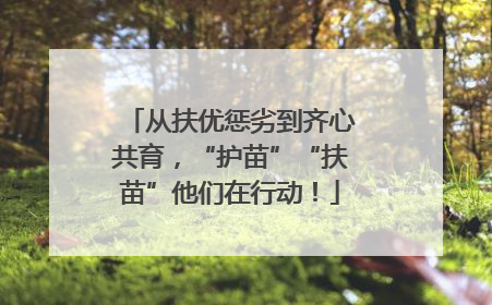 从扶优惩劣到齐心共育，“护苗”“扶苗”他们在行动！