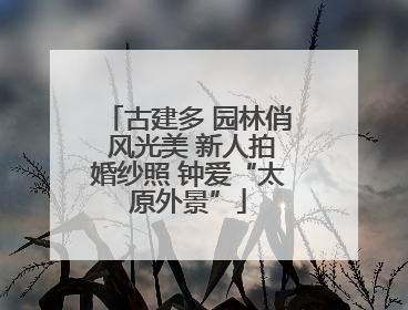 古建多 园林俏 风光美 新人拍婚纱照 钟爱“太原外景”