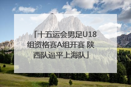 十五运会男足U18组资格赛A组开赛 陕西队逼平上海队
