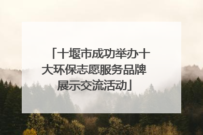 十堰市成功举办十大环保志愿服务品牌展示交流活动