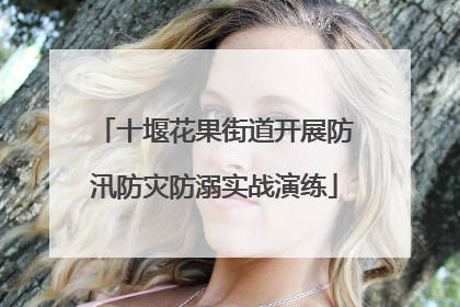 十堰花果街道开展防汛防灾防溺实战演练