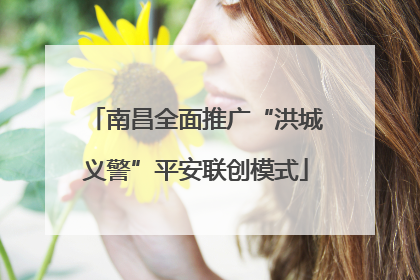 南昌全面推广“洪城义警”平安联创模式