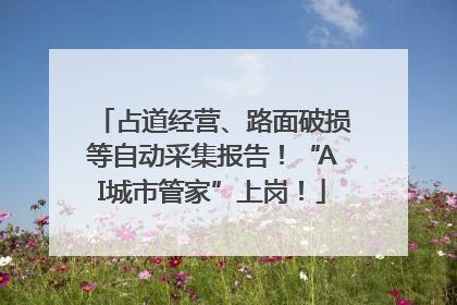占道经营、路面破损等自动采集报告！“AI城市管家”上岗！