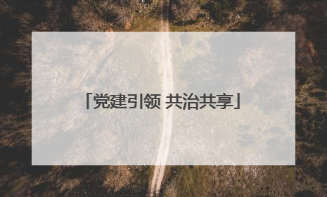 党建引领 共治共享