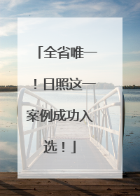 全省唯一！日照这一案例成功入选！