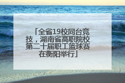 全省19校同台竞技，湖南省高职院校第二十届职工篮球赛在衡阳举行
