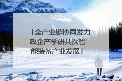 全产业链协同发力 政企产学研共探智能装备产业发展